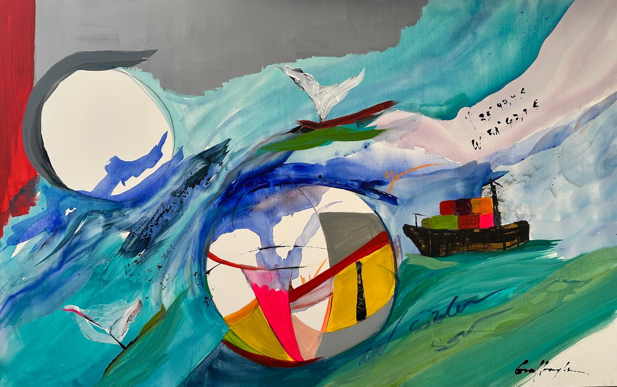 Ad sidera II (schilderij) door Gisela Gaffoglio