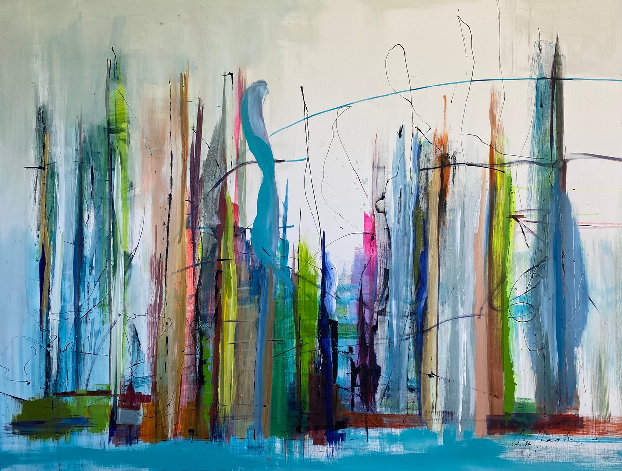 Alles samen (schilderij) door Gisela Gaffoglio