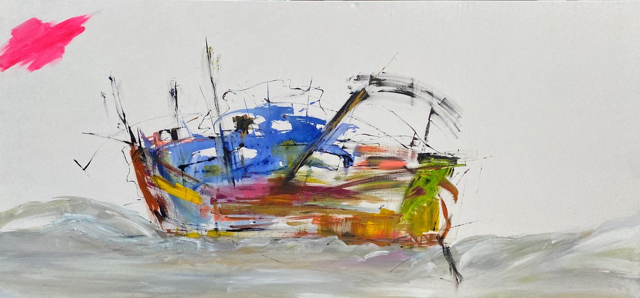 Rivierziel (schilderij) door Gisela Gaffoglio