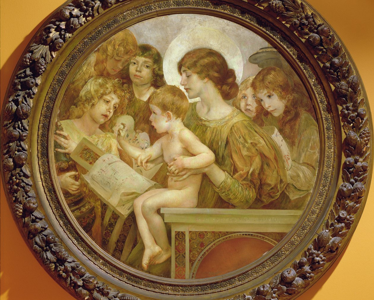De Maagd van de Engelen door Giulio Aristide Sartorio