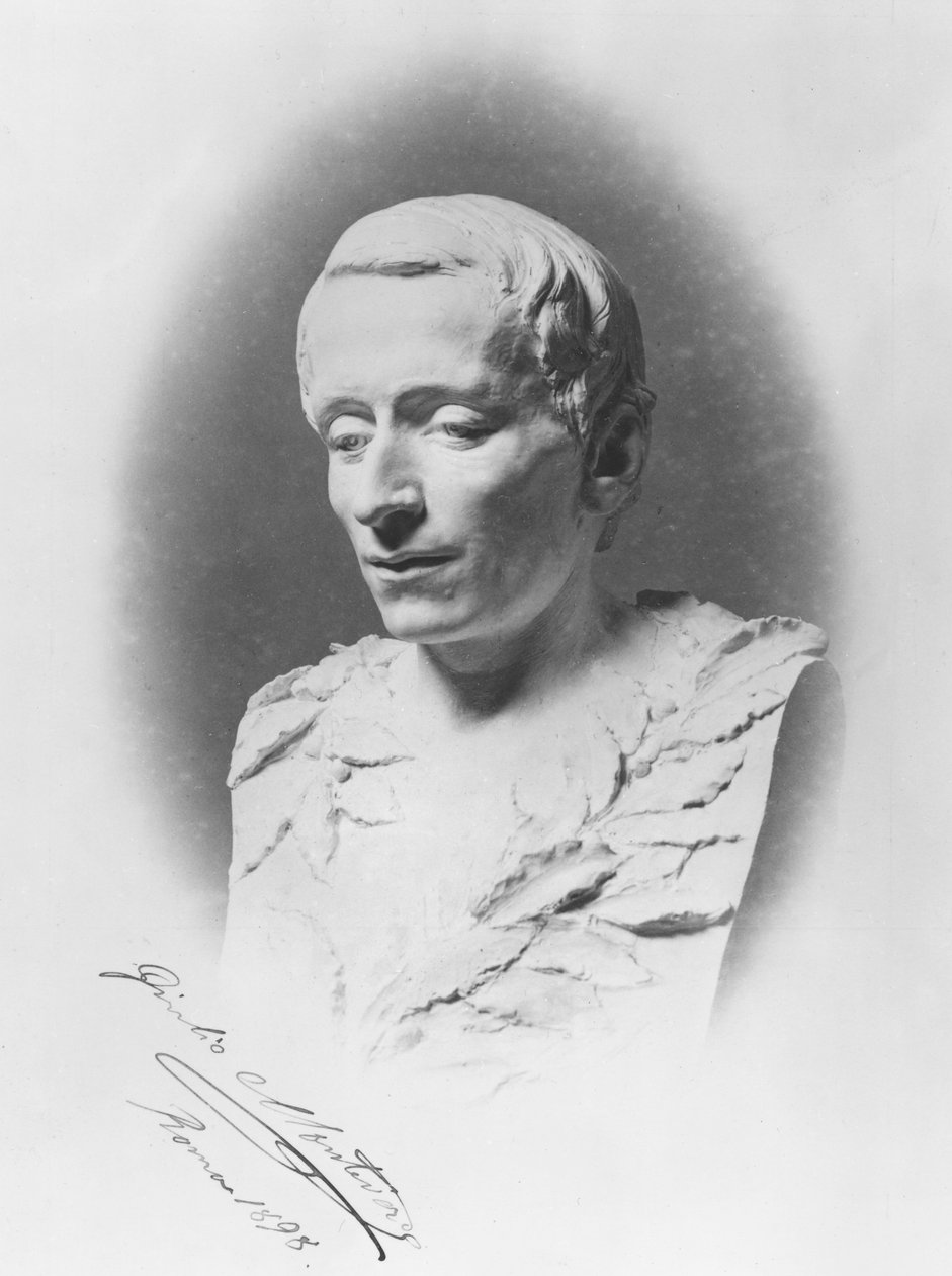 Buste van Giacomo Leopardi, 1895 door Giulio Monteverde