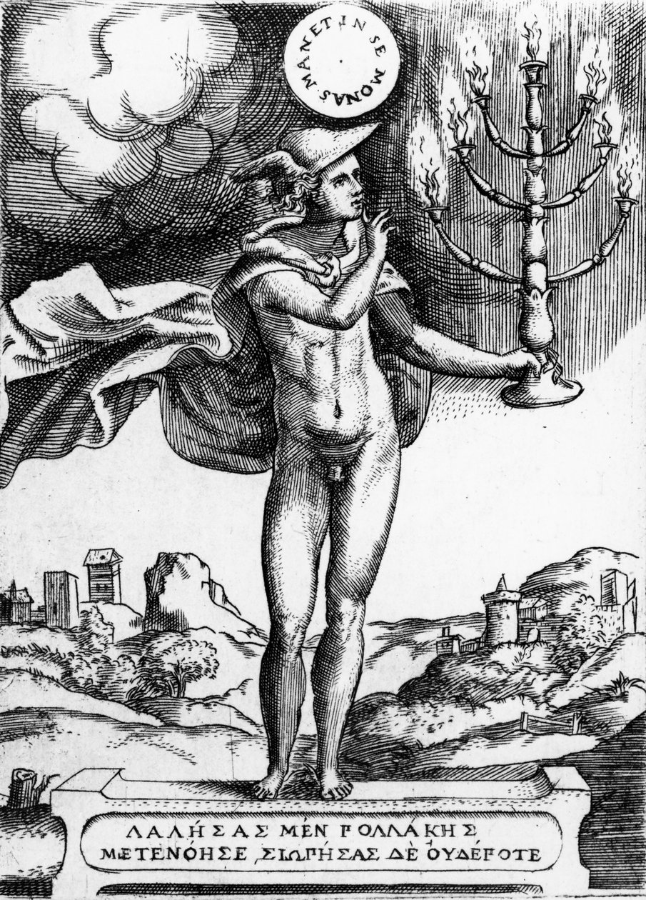 Hermes door Giulio Bonasone