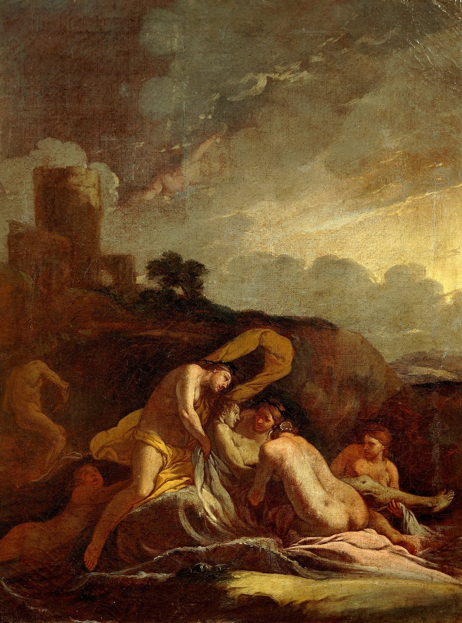 De dood van Adonis door Giulio Carpioni