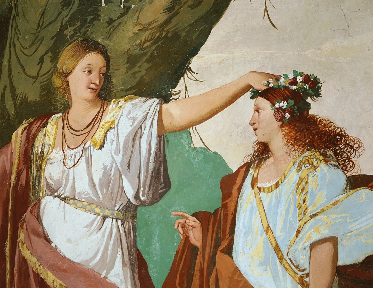 Nimf Amaryllis gekroond als winnaar van de kuswedstrijd door Giulio Carpioni