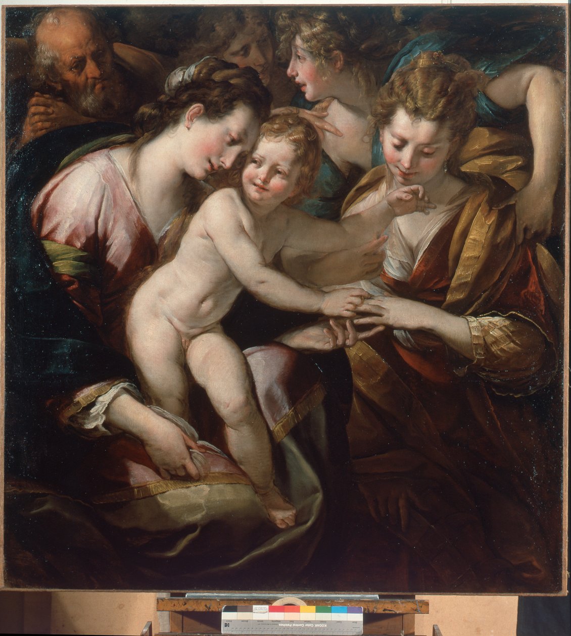 Mystiek huwelijk van St. Catharina door Giulio Cesare Procaccini