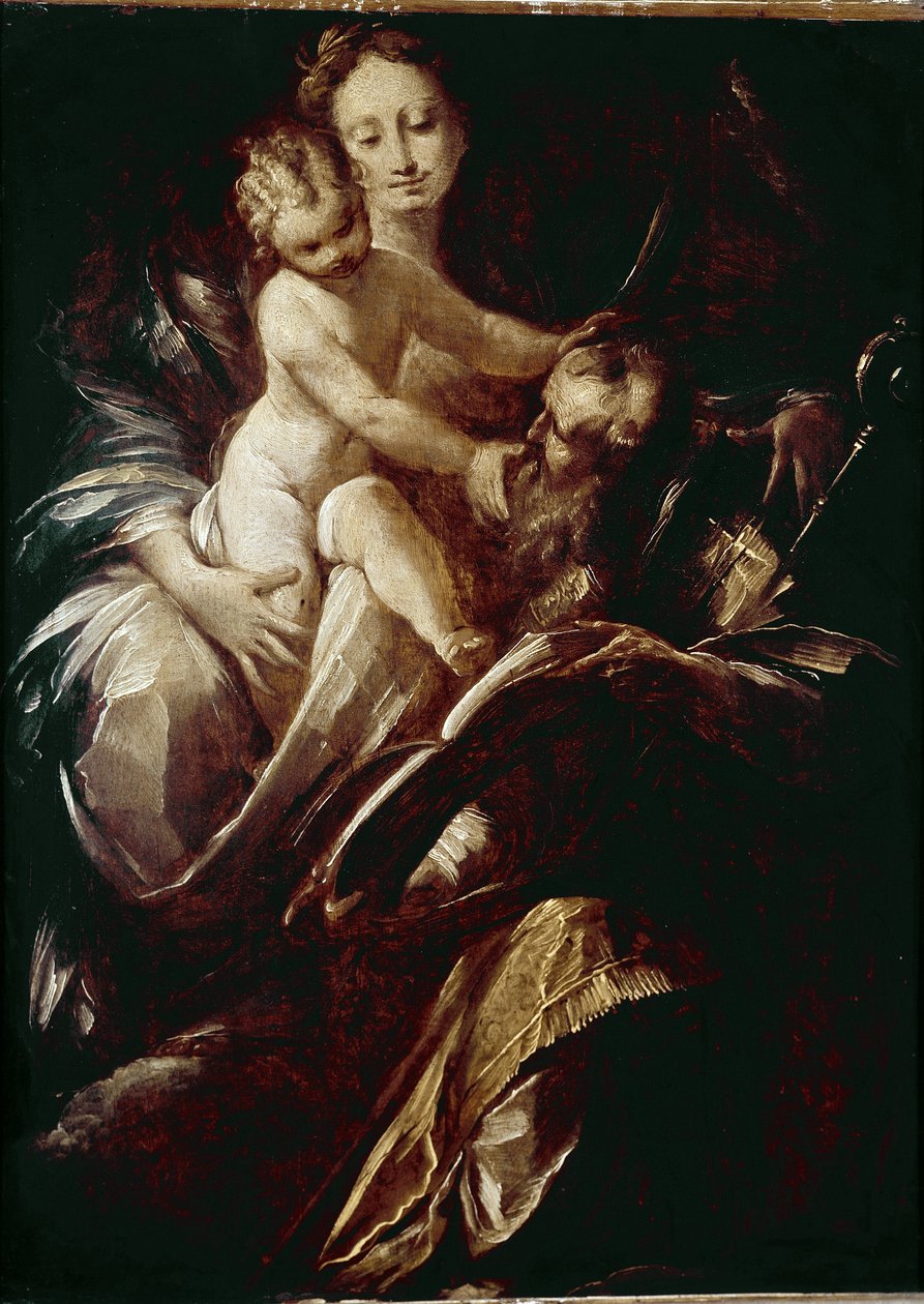 De Heilige Familie door Giulio Cesare Procaccini