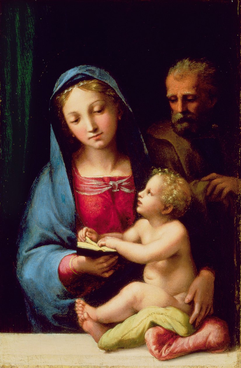 Heilige Familie door Giulio Romano