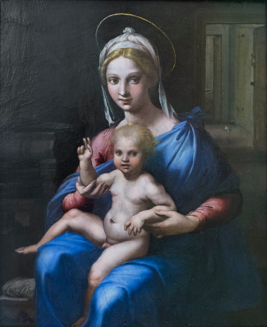 Madonna met Kind door Giulio Romano