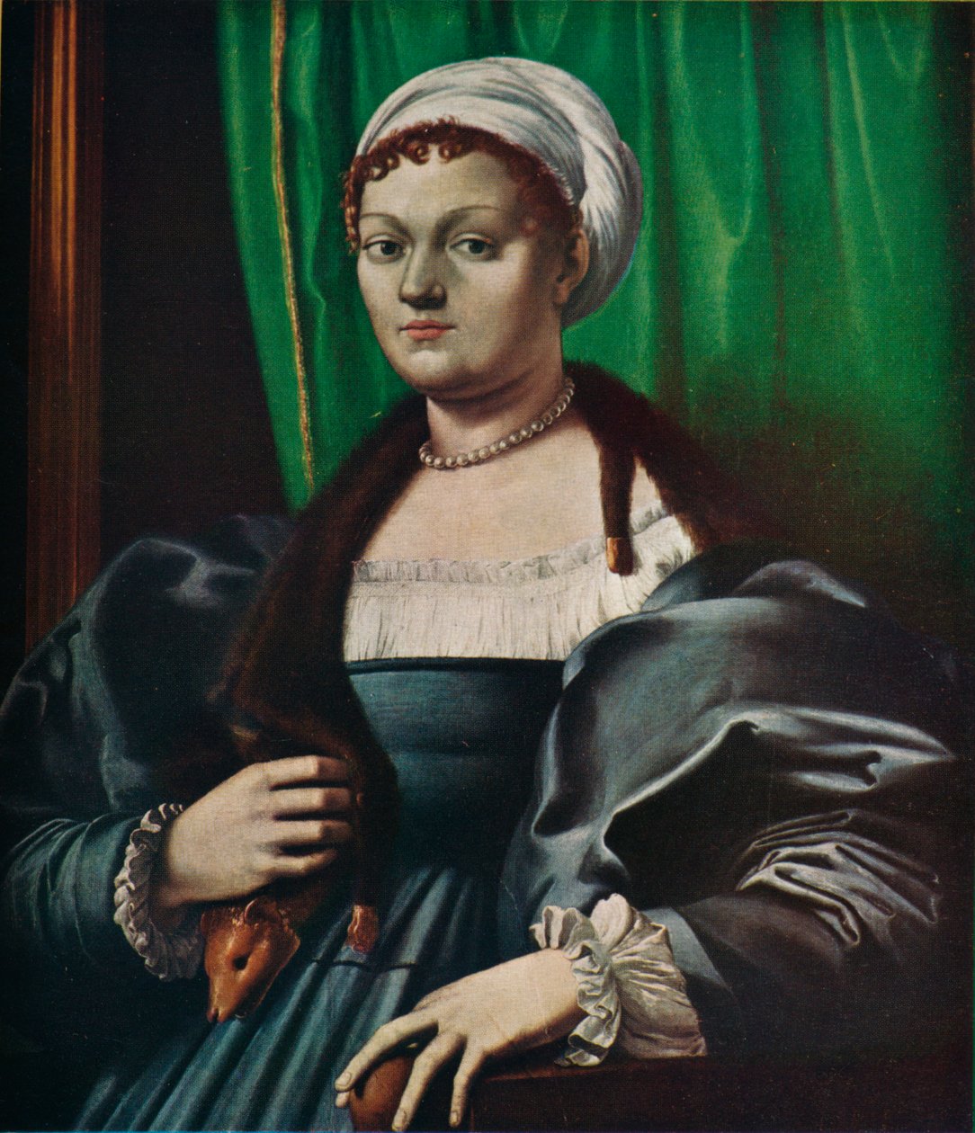 Portret van een dame, 16e eeuw door Giulio Romano