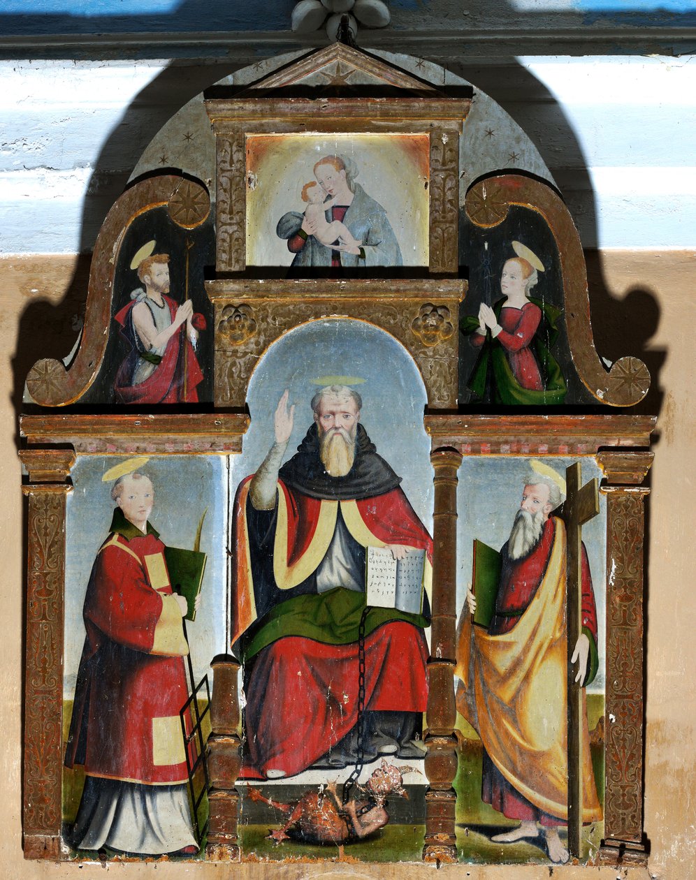 Drieluik van Sint Bernardus, ca. 1578 door Giulio de Rossi