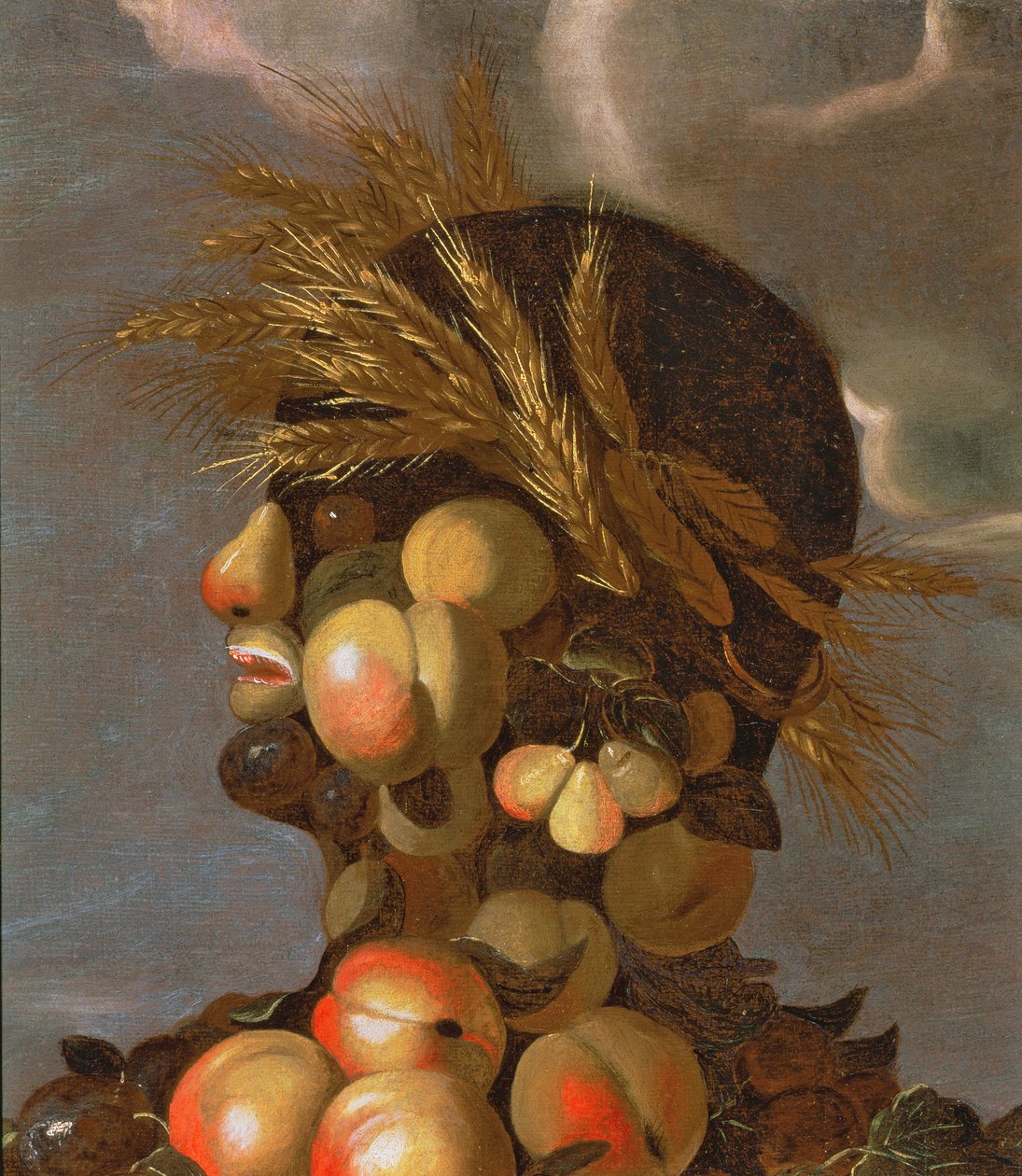Zomer (detail) door Giuseppe Arcimboldo