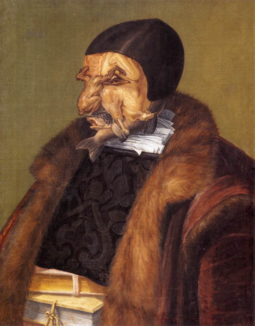 De jurist door Giuseppe Arcimboldo