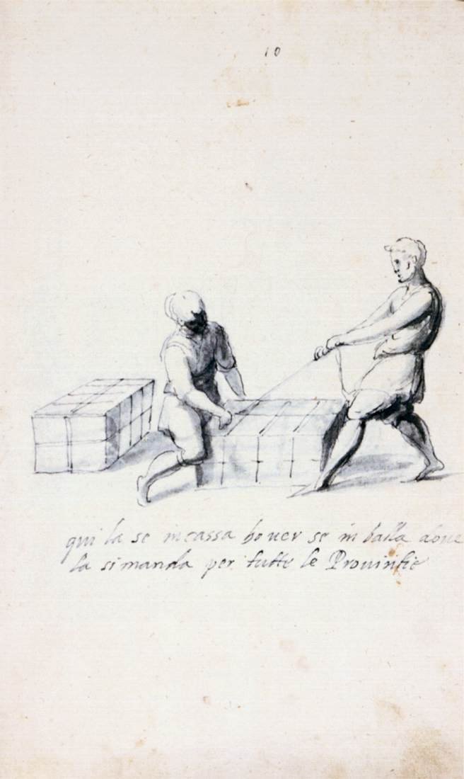 Verhandeling over zijdecultuur en -productie door Giuseppe Arcimboldo