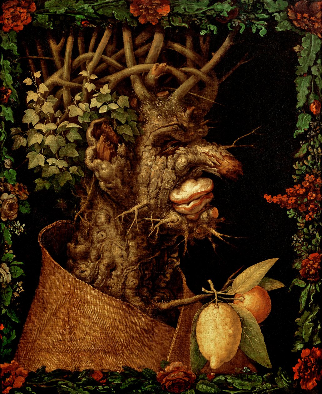 Winter, 1573 door Giuseppe Arcimboldo