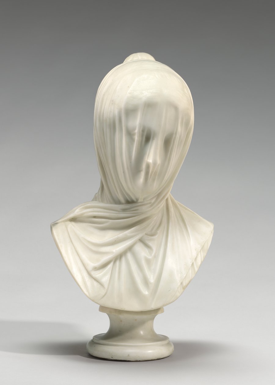 De Gesluierde Non, ca. 1860 door Giuseppe Croff