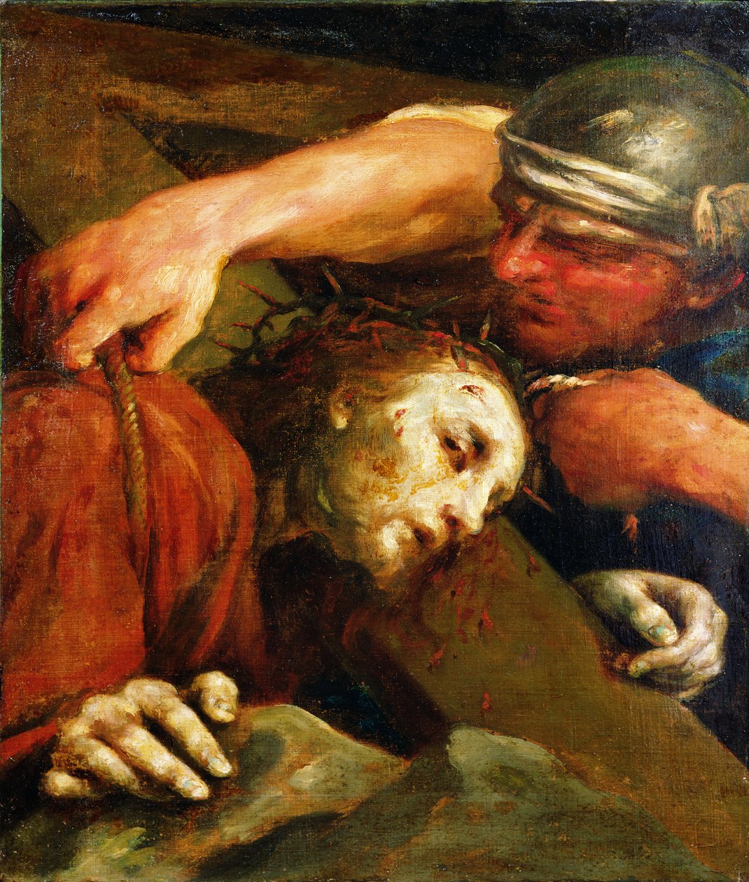 Christus draagt het kruis door Giuseppe Maria Crespi