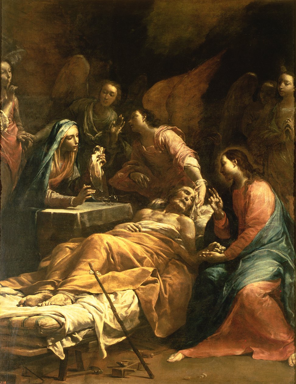 De Dood van St. Joseph, c.1712 door Giuseppe Maria Crespi