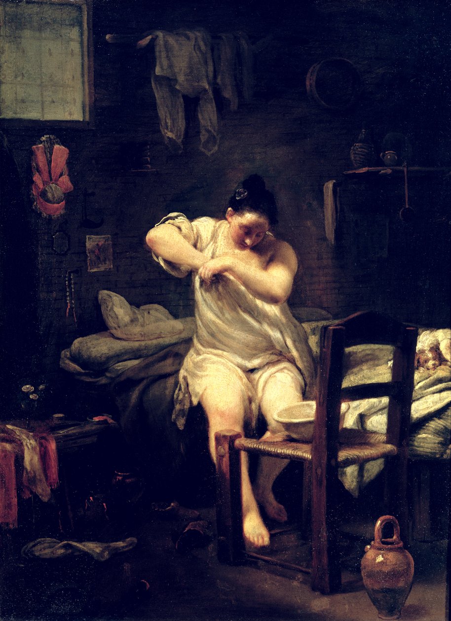 De Vlo, 1710-30 (olie op koper) door Giuseppe Maria Crespi