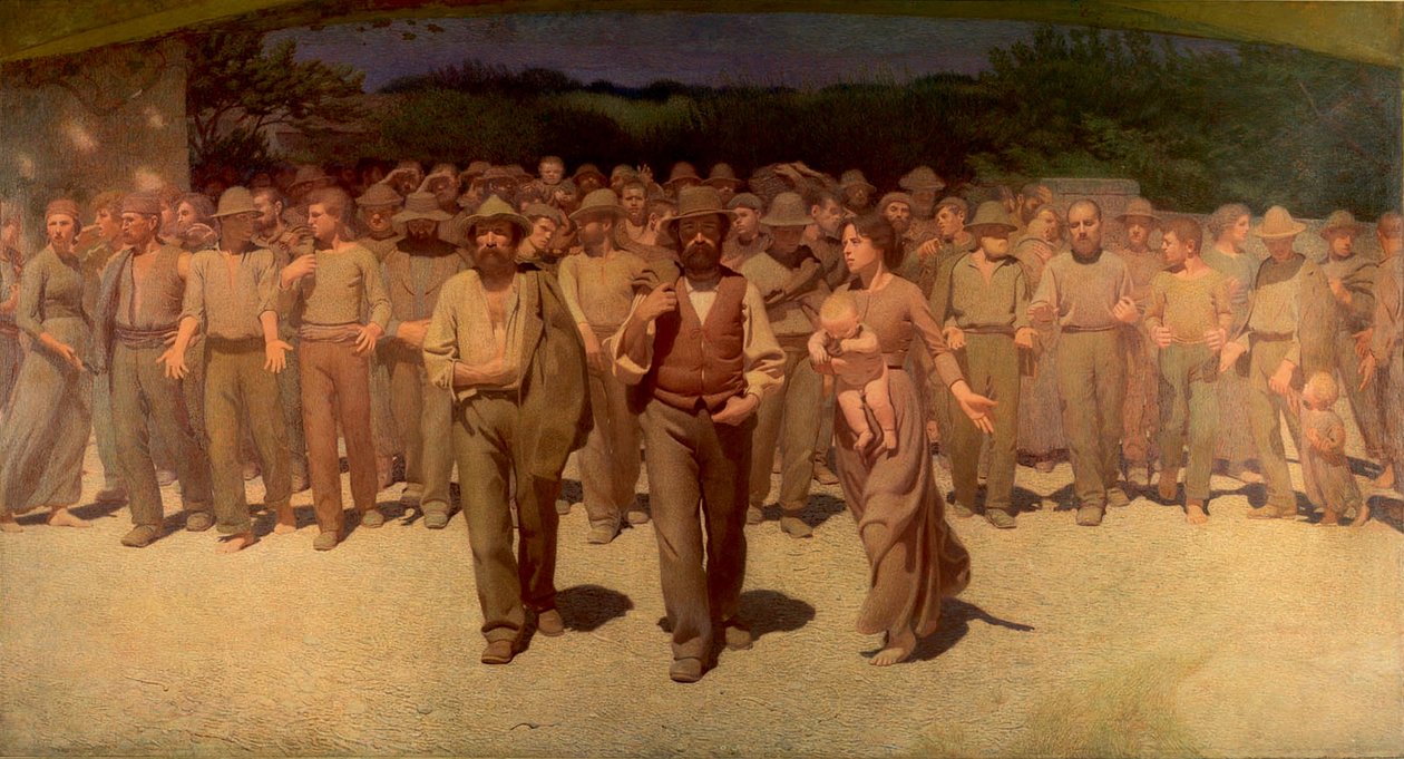 De Vierde Stand door Giuseppe Pellizza da Volpedo