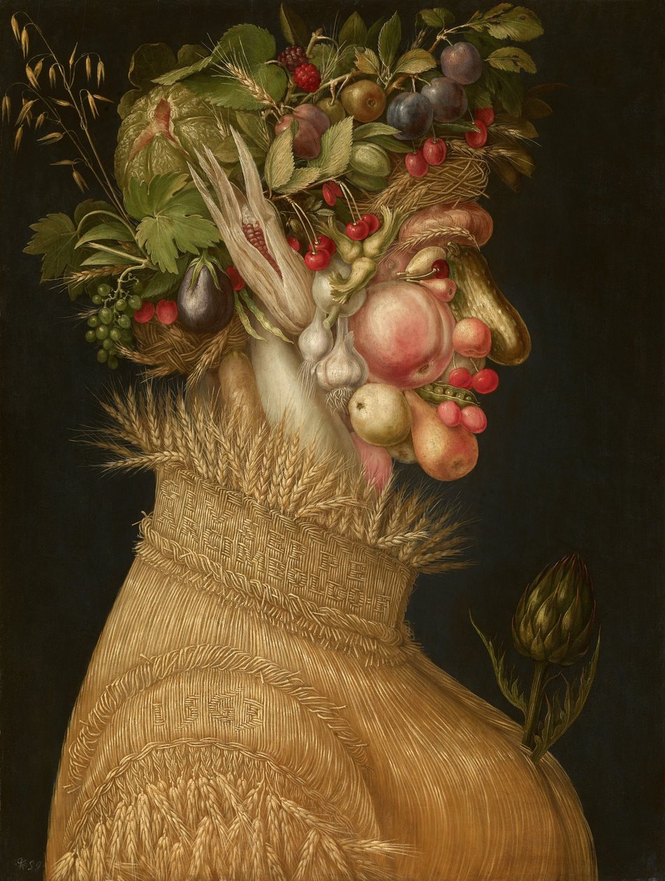 Zomer door Giuseppe Arcimboldo