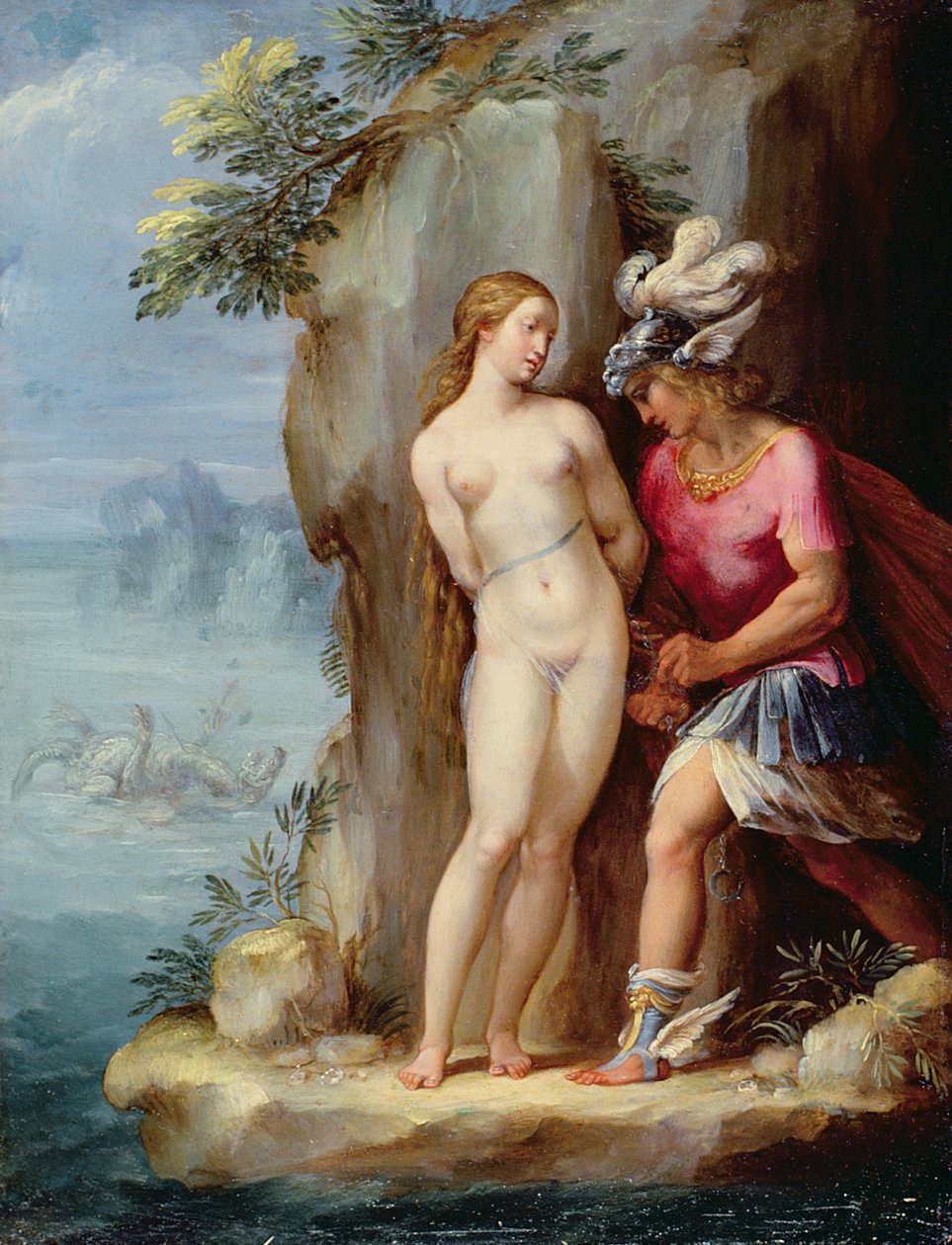 Perseus redt Andromeda door Giuseppe Cesari