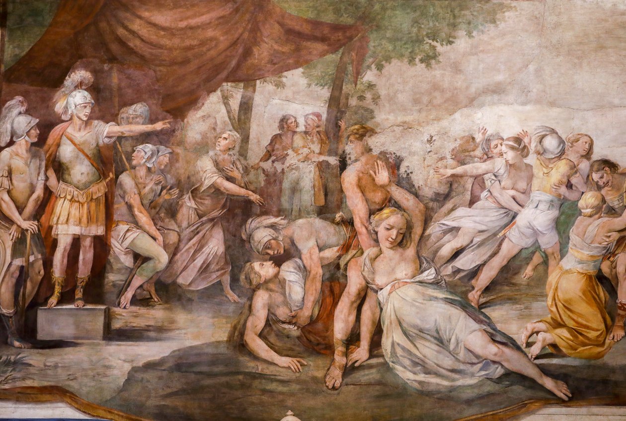 Verkrachting van de Sabijnse Vrouwen (detail) door Giuseppe (1568 1640) Cesari