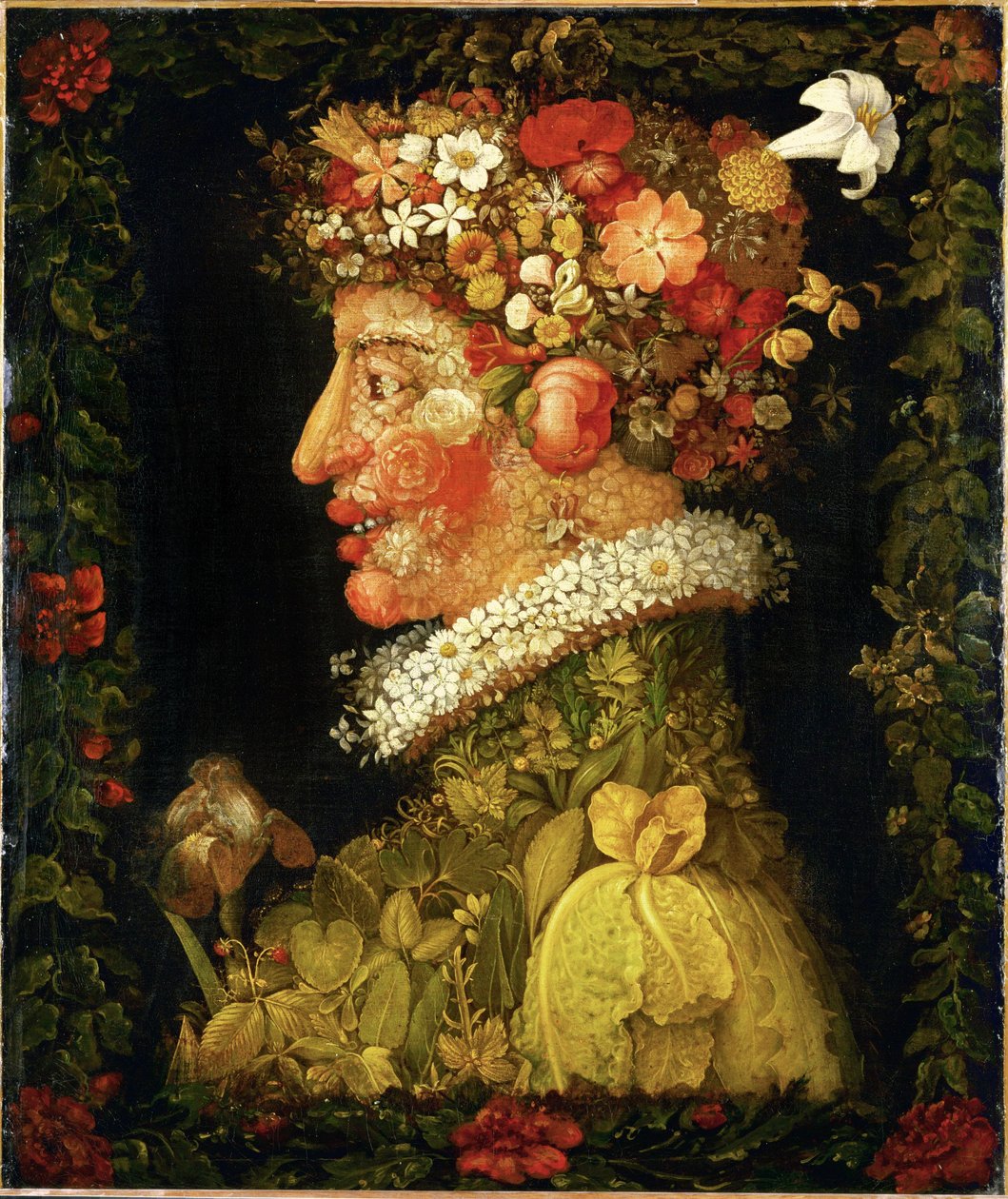 Lente, allegorie ... door Giuseppe Arcimboldo