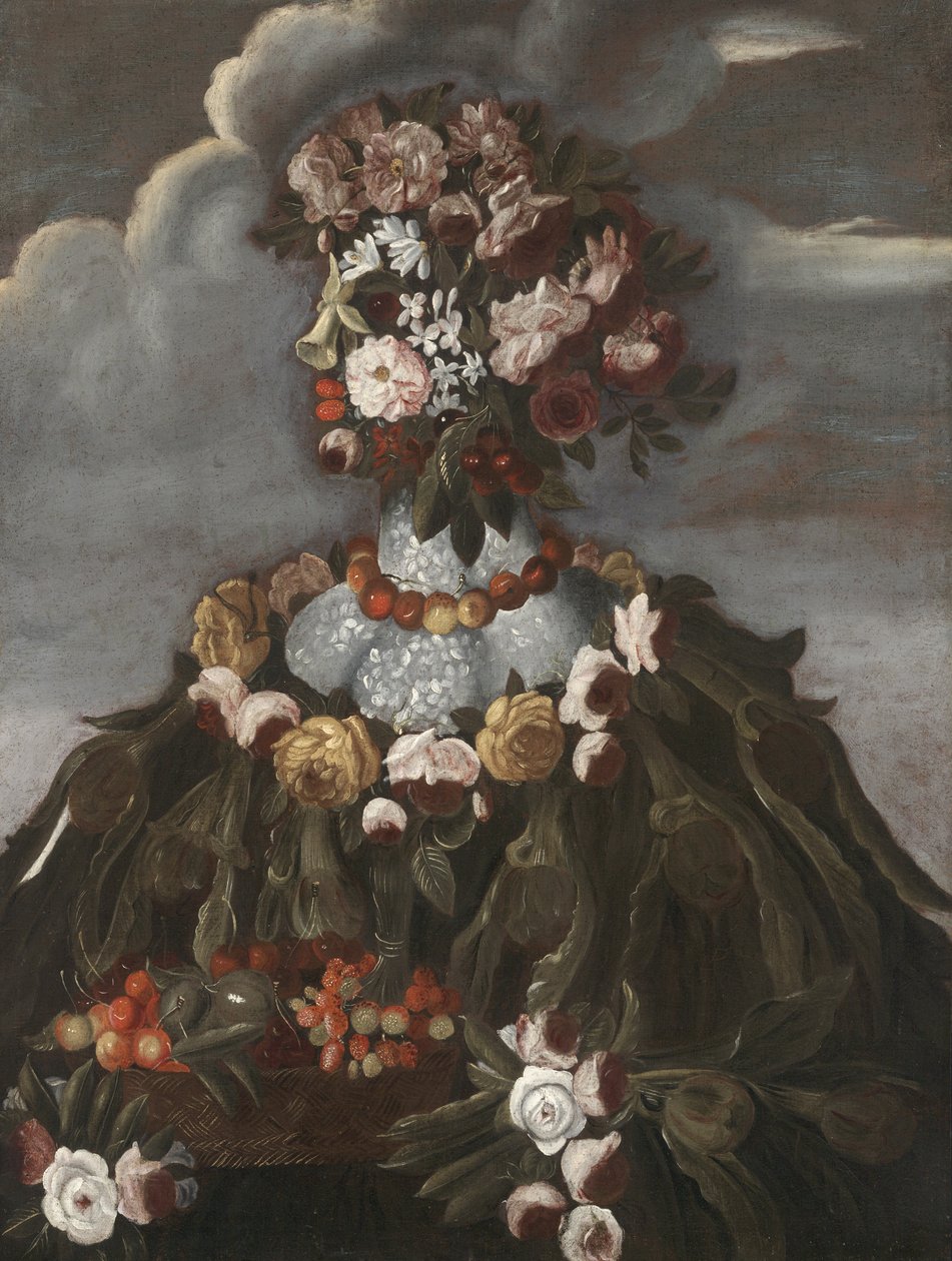 Lente, c.1580-1600 door Giuseppe Arcimboldo