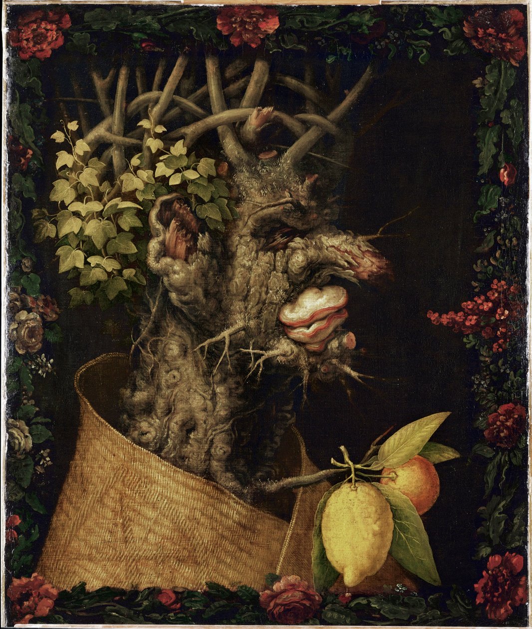 Winter, allegorie ... door Giuseppe Arcimboldo