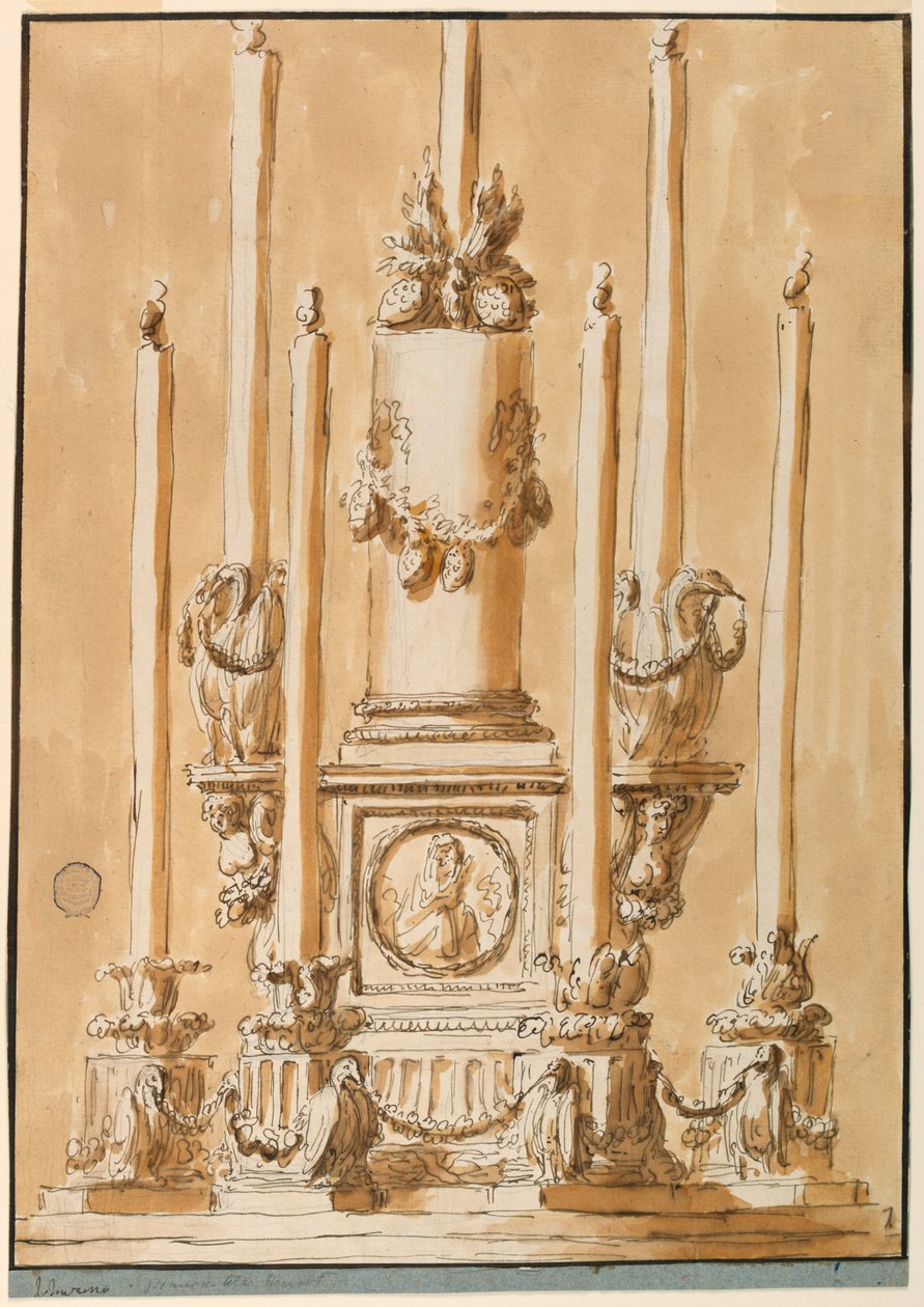Kandelaar door Giuseppe Barberi