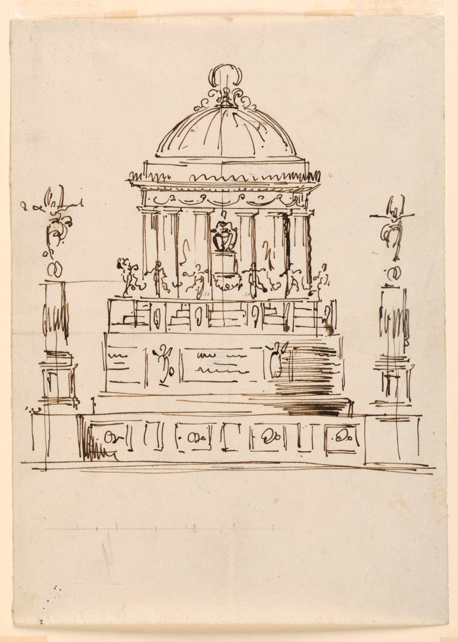 Ontwerp voor een Monument door Giuseppe Barberi