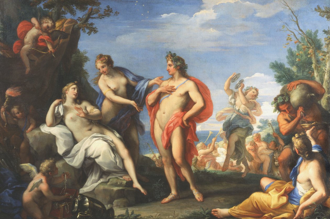 Bacchus en Ariadne door Giuseppe Bartolomeo Chiari