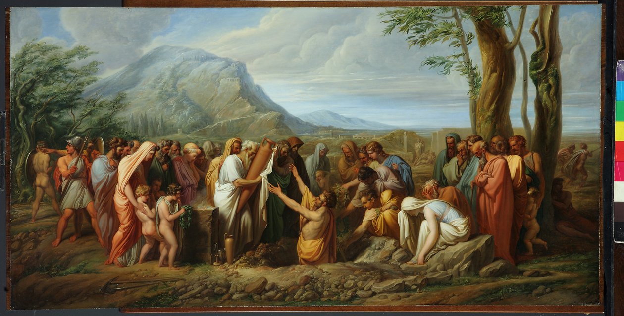De as van Themistocles in Attische grond door Giuseppe Bossi
