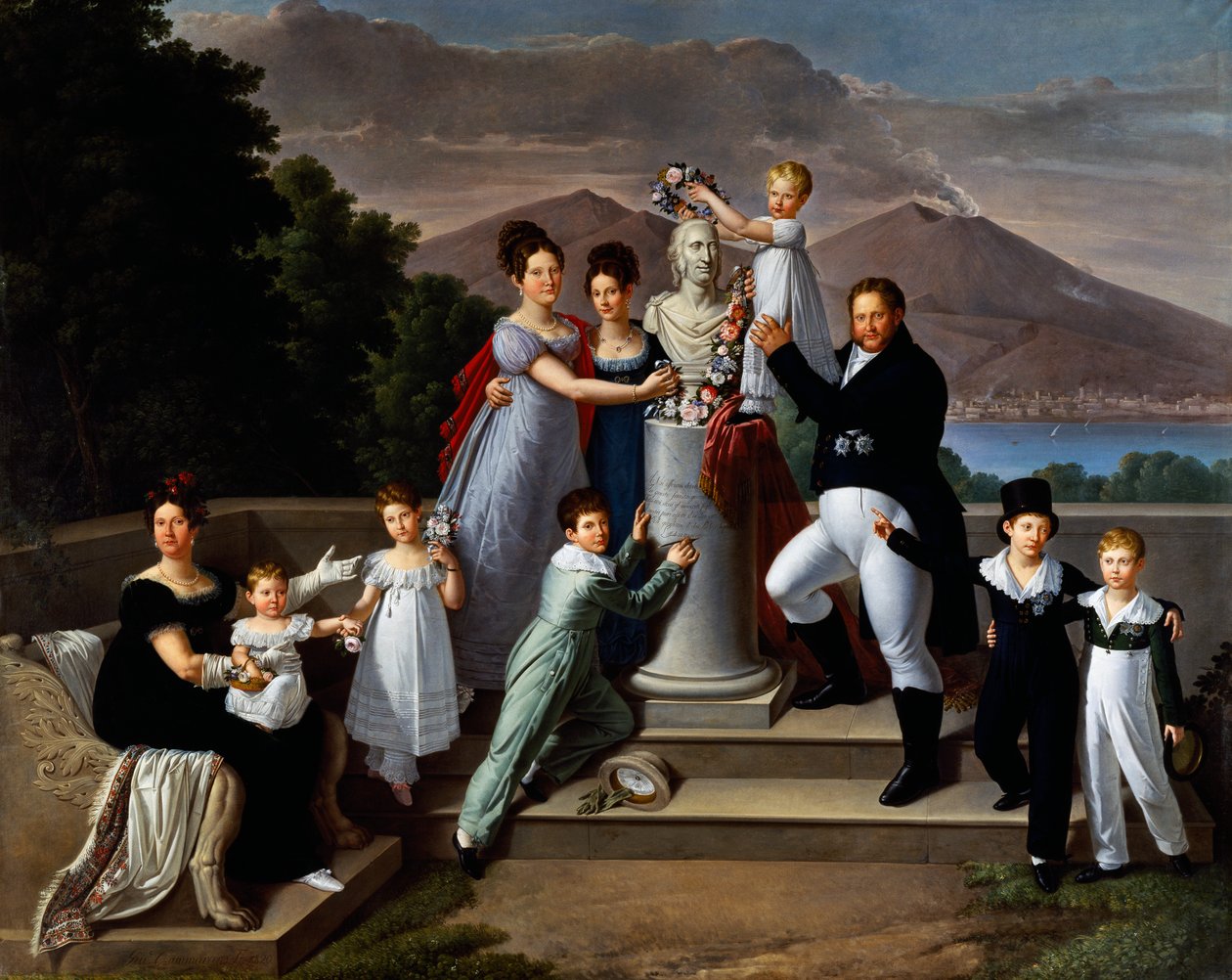 Francis I van Twee Siciliën (Napels) door Giuseppe Cammarano