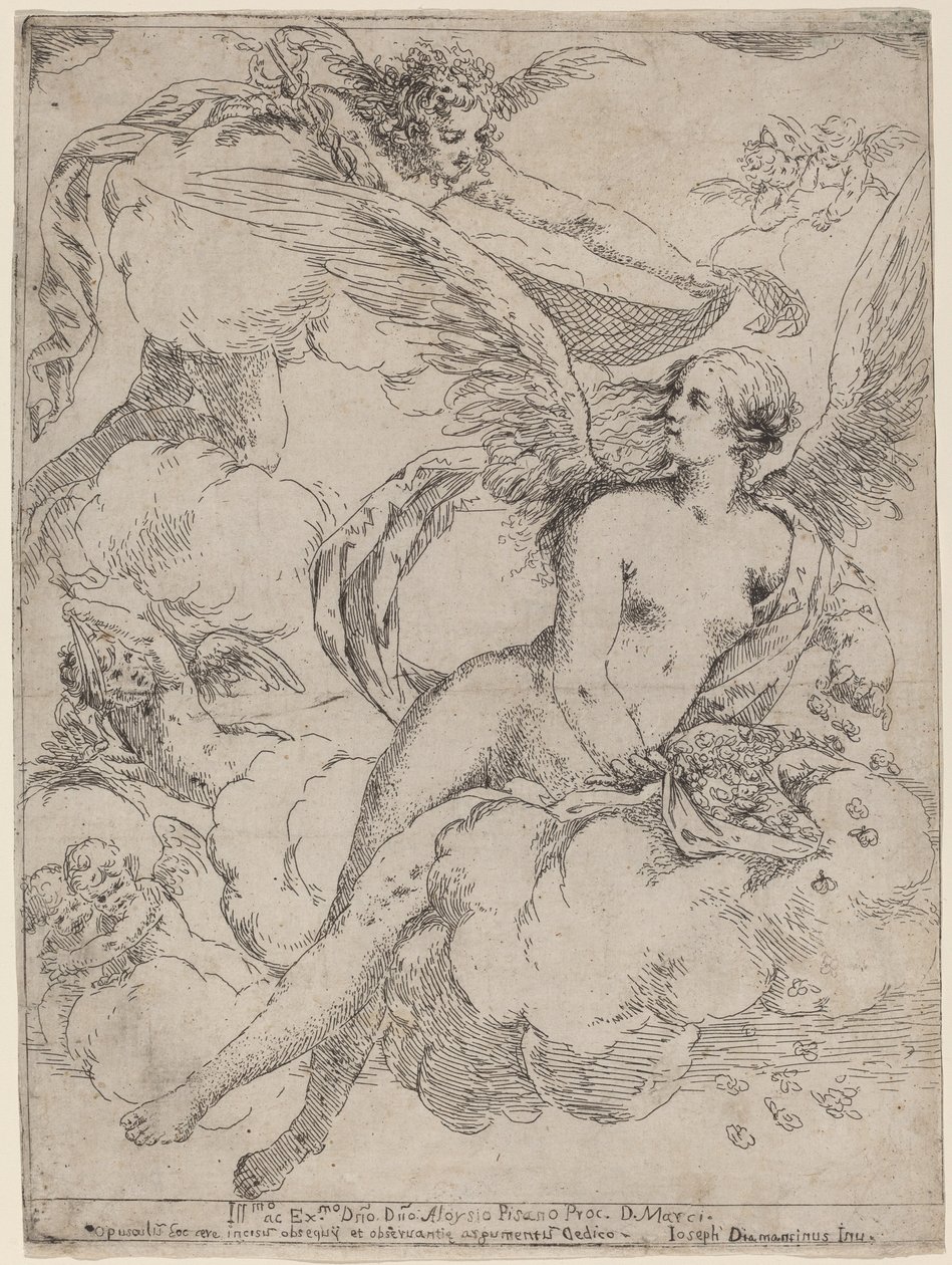 Flora en Mercurius door Giuseppe Diamantini