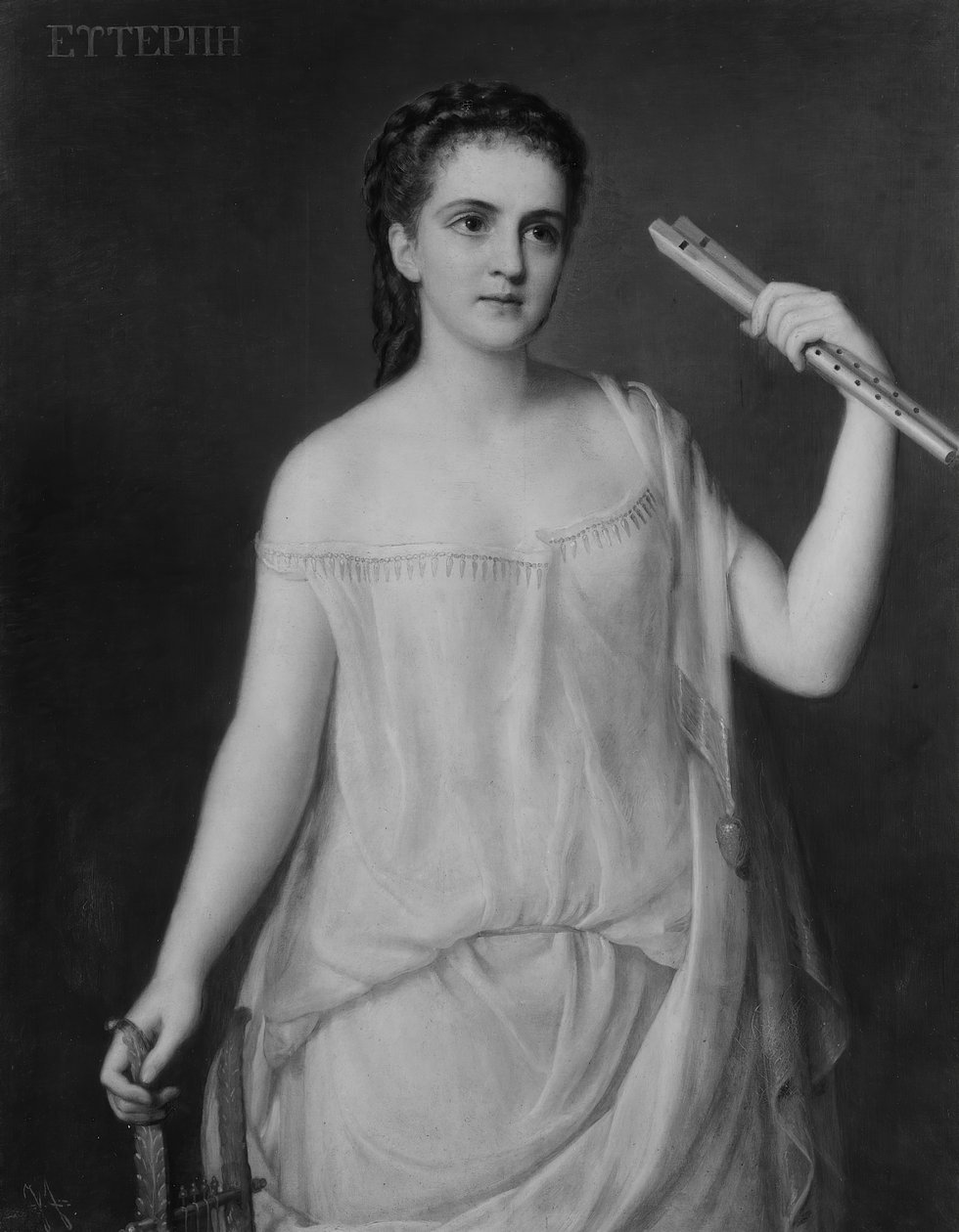 Euterpe, 1869 door Giuseppe Fagnani