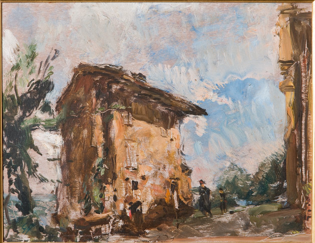 Een boerderij door Giuseppe Graziosi