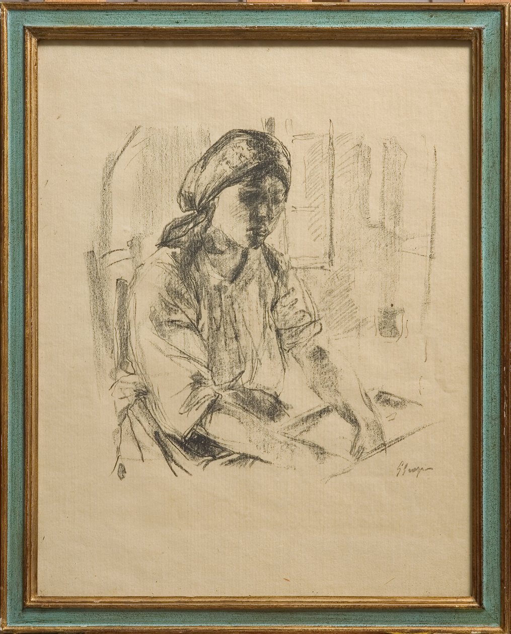 De huisvrouw door Giuseppe Graziosi