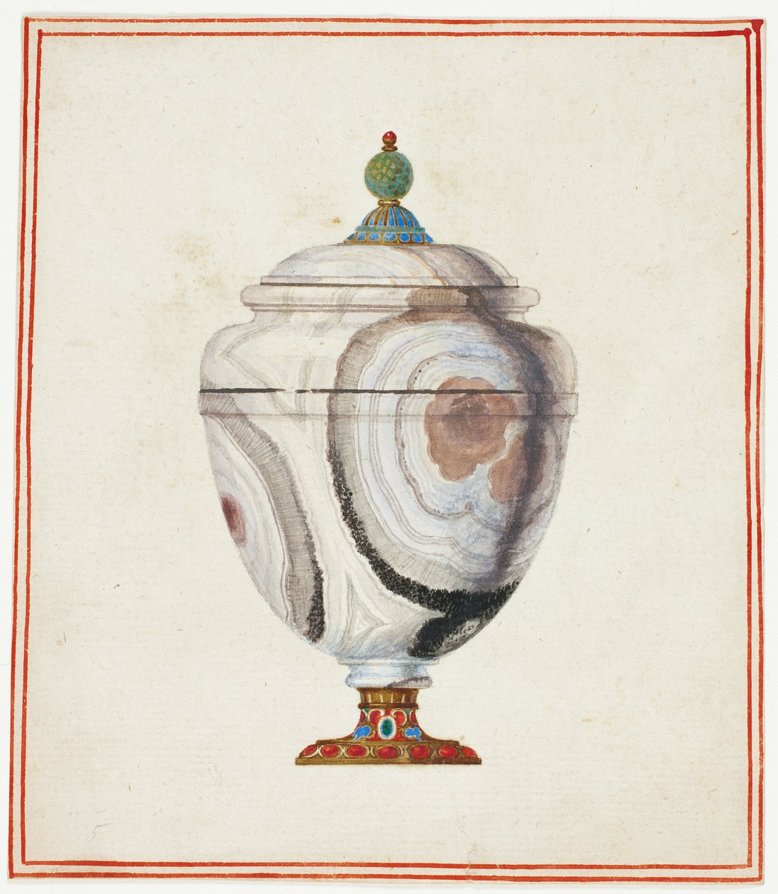 Stenen Urn door Giuseppe Grisoni