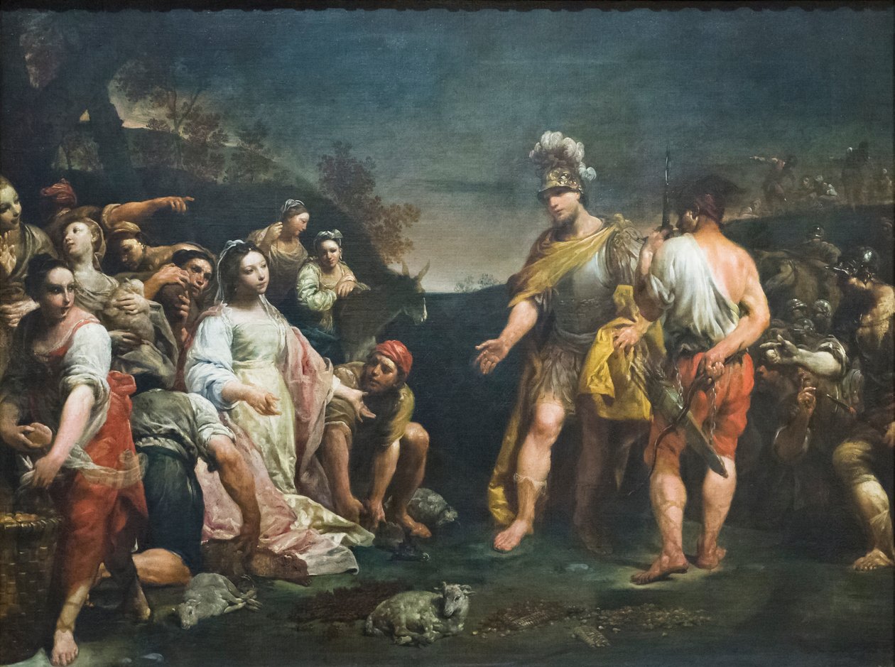 David en Abigail door Giuseppe Maria (1665 1747) Crespi