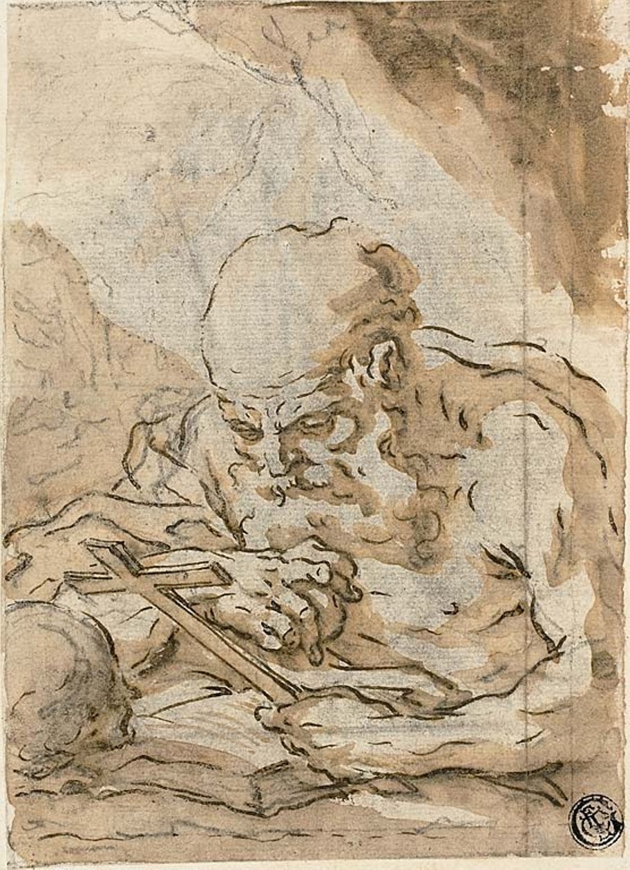 Sint Hiëronymus door Giuseppe Maria Crespi