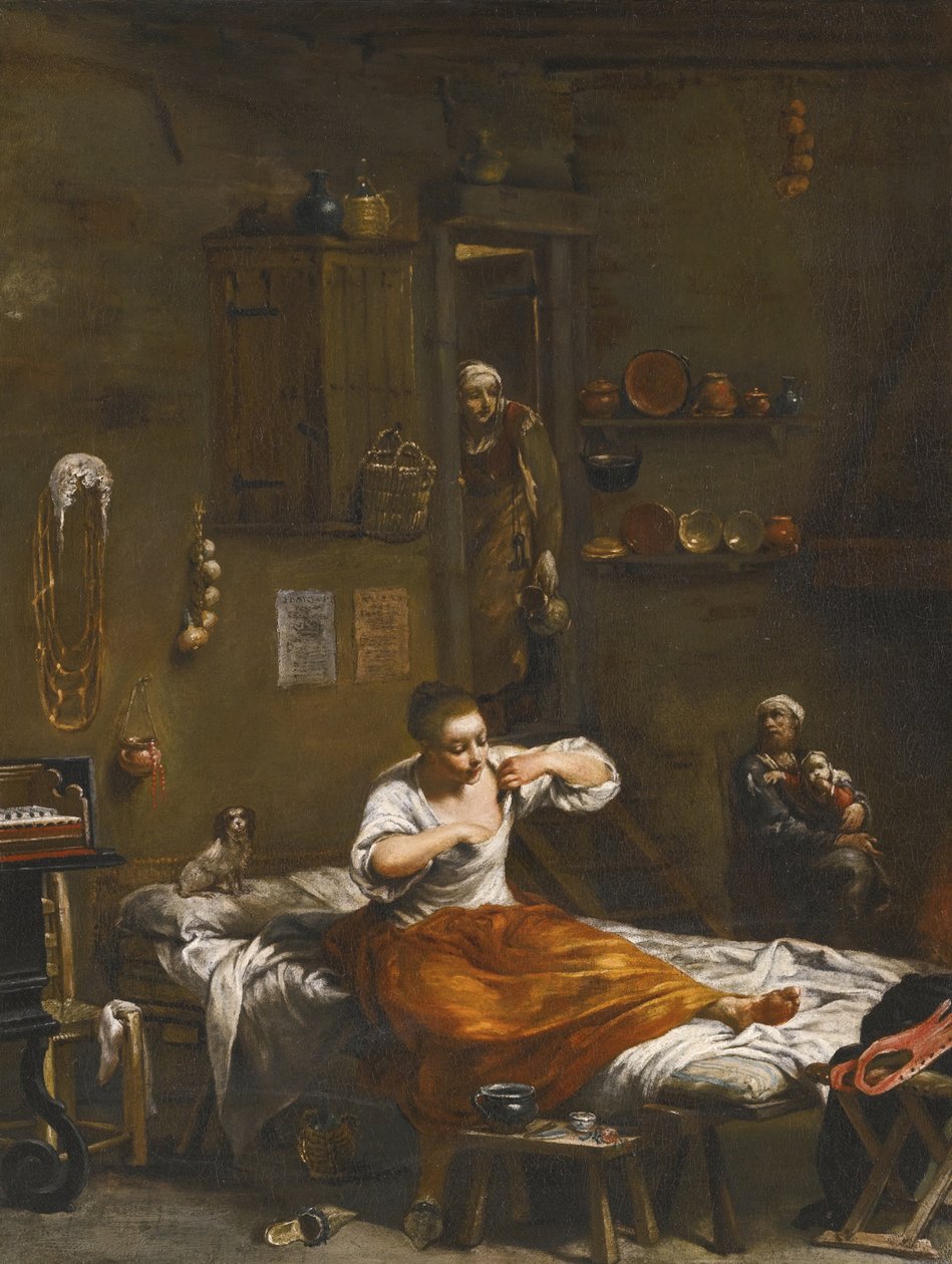 De Vlooienjacht door Giuseppe Maria Crespi