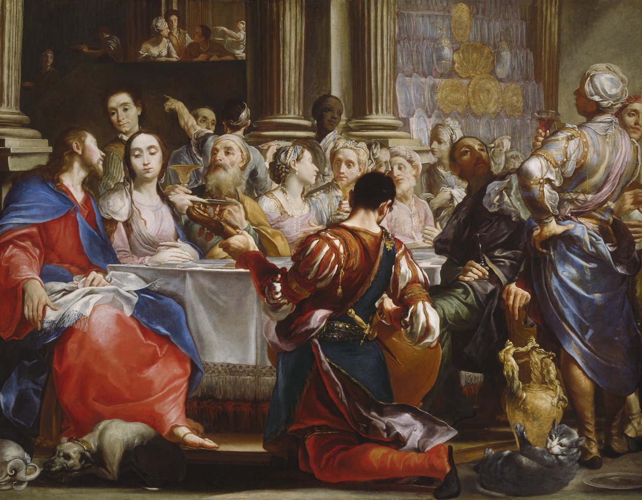 De bruiloft te Kana door Giuseppe Maria Crespi