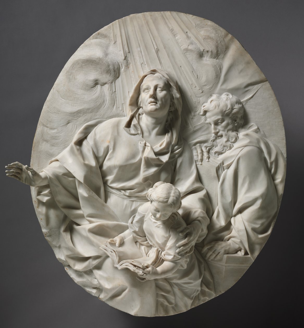Opvoeding van de Maagd, c.1700 door Giuseppe Mazzuoli