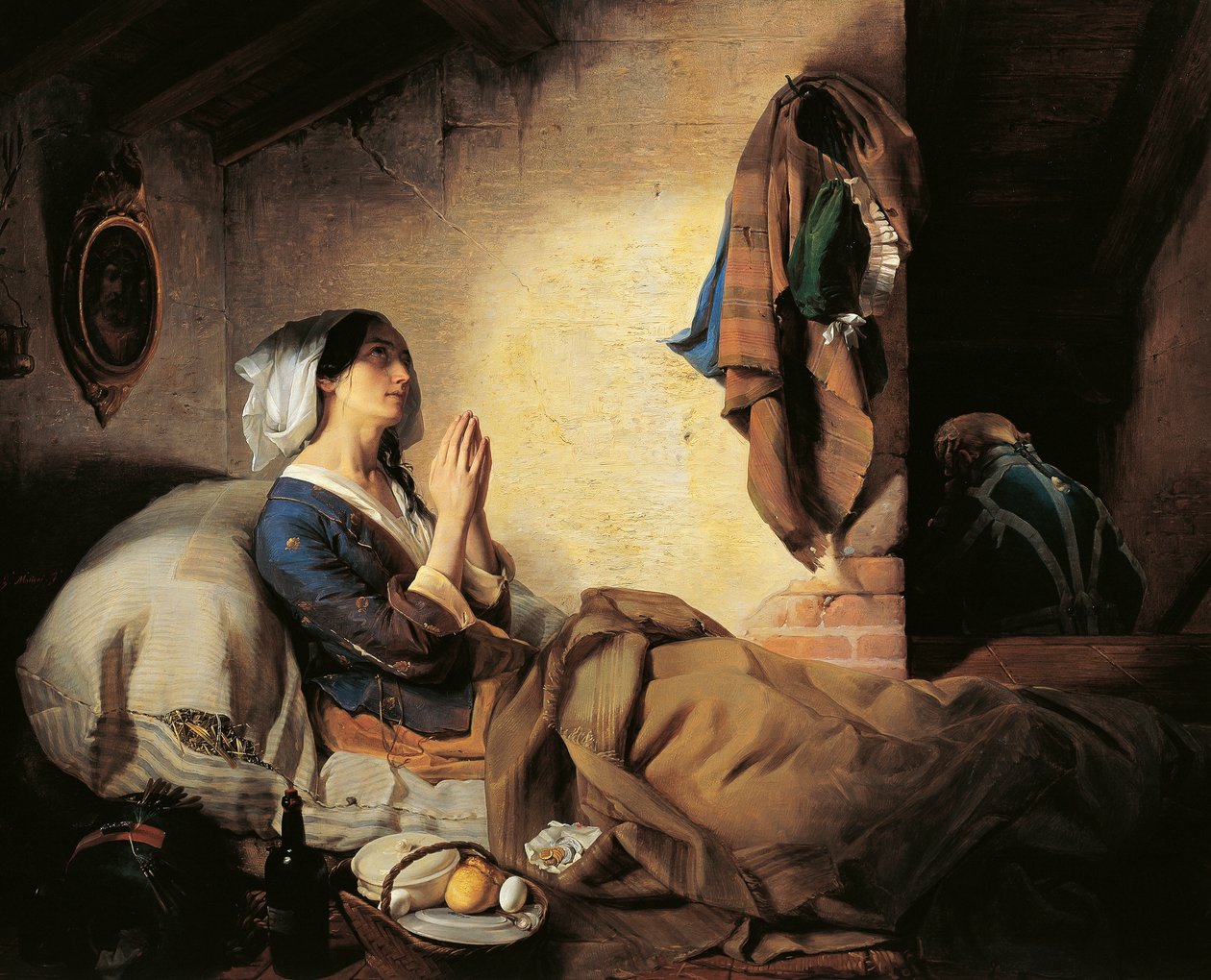 Verlaten of gevallen vrouw door Giuseppe Molteni
