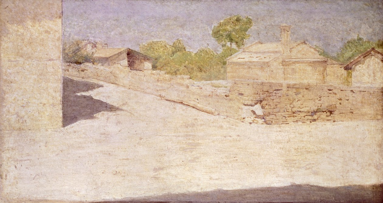 Piazza Malaspina in Volpedo door Giuseppe Pellizza da Volpedo