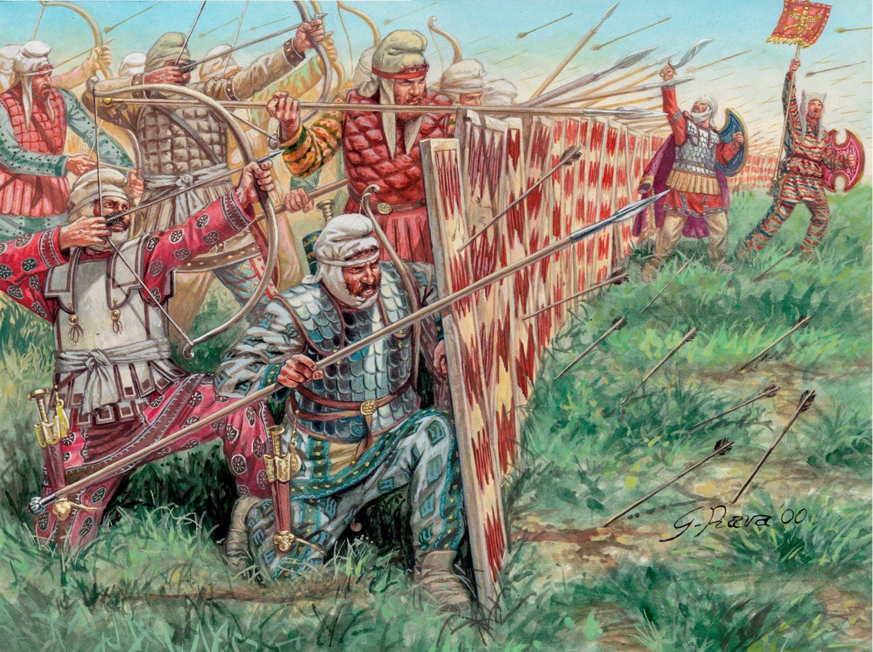 Perzische infanterie door Giuseppe Rava