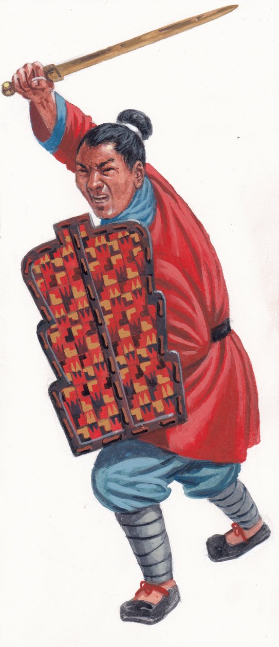 Zwaardvechter van het Zhao-leger door Giuseppe Rava