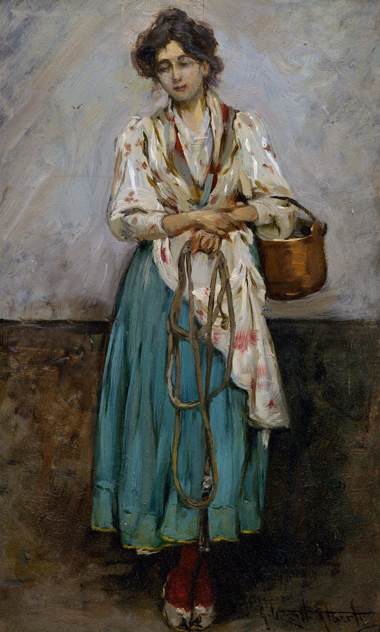 Wasvrouw door Giuseppe Vizzotto Alberti