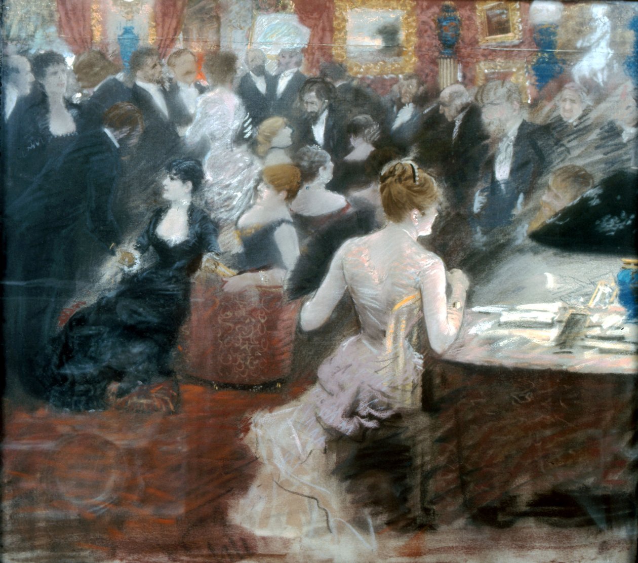 De Salon van Prinses Mathilde door Giuseppe de Nittis